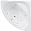 SANYCCES Vasca idromassaggio angolare BRISA DS CONFORT bianco 130 x 130 cm 15 bocchette SANYCCES