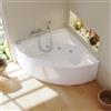 SANYCCES Vasca idromassaggio angolare BRISA CONFORT bianco 140 x 140 cm 6 bocchette SANYCCES