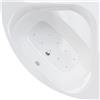 SANYCCES Vasca idromassaggio angolare BRISA B CONFORT bianco 140 x 140 cm 10 bocchette SANYCCES