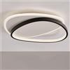 Leroy Merlin Plafoniera LED Amy nero IP20 cct da bianco caldo a bianco freddo con regolazione di temperatura, 5300 lumen