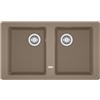 Franke Lavello integrato 2 vasche in fragranite marrone FRANKE Boston L 50 x L 86 cm