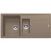 Franke Lavello integrato 1.5 vasche in fragranite marrone FRANKE Boston L 50 x L 97 cm, reversibile
