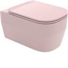 OLYMPIA CERAMICA Vaso WC sospeso OLYMPIA CERAMICA tuttoevo rosa, sedile incluso P 53 x L 36 cm