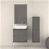 BADEN HAUS Specchio con illuminazione integrata Tiffany BADEN HAUS L 59 x H 90 x P 4 cm grigio