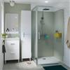 SENSEA Box doccia con ingresso frontale battente L 100 x H 190 cm, in vetro trasparente profilo cromato Easy