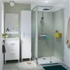 SENSEA Box doccia con ingresso frontale L 100 x H 190 cm, in vetro trasparente profilo cromato Easy