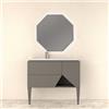 BADEN HAUS Piedino mobili da bagno (componibile) vintage in alluminio grigio nuvola H 35 cm 2 pezzi