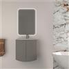 BADEN HAUS Mobile bagno sospeso con lavabo L 70 x H 70 x P 51 cm grigio nuvola per vasca centrale Onda