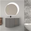 BADEN HAUS Mobile bagno sospeso con lavabo L 104 x H 70 x P 51 cm grigio nuvola per vasca a sinistra Onda