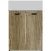 COLAVENE Mobile da bagno a terra 60x50x h82,5 cm cm rovere naturale, 2 ante COLAVENE Nobu
