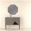 BADEN HAUS Mobile bagno sospeso con lavabo L 105 x H 55 x P 45.3 cm grigio nuvola per vasca a sinistra Vintage