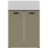 COLAVENE Mobile da bagno a terra 60x50x h82,5 cm corda opaco, 2 ante COLAVENE Nobu