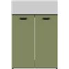 COLAVENE Mobile da bagno a terra 60x50x h82,5 cm verde opaco, 2 ante COLAVENE Nobu