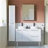 SENSEA Mobile da bagno sospeso sotto lavabo L 60 x H 58 x P 48 cm bianco laminato lucido, 2 cassetti SENSEA Remix