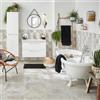 SENSEA Mobile da bagno sospeso sotto lavabo L 90 x H 58 x P 48 cm bianco laminato lucido, 2 cassetti SENSEA Remix