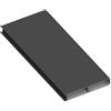 Alba Doga per pannelli ALBA Maia aperta antracite in alluminio H 12 x L 148 cm x Sp 20 mm, 4 pezzi