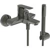 Ideal Standard Rubinetto per vasca getto laminare cristallino Concept Air per muro grigio spazzolato IDEAL STANDARD