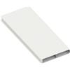 Alba Doga per pannelli ALBA Maia aperta bianco in alluminio H 12 x L 148 cm x Sp 20 mm, 4 pezzi
