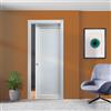 Leroy Merlin Porta interna scorrevole Cloche in MDF colore bianco, L 70 x H 210 cm, apertura reversibile