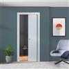 Leroy Merlin Porta interna scorrevole Plane in MDF colore bianco, L 80 x H 210 cm, apertura reversibile