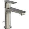 Ideal Standard Rubinetto per lavabo a canna media getto laminare cristallino Concept Air cromo spazzolato satinato IDEAL STANDARD H 17 cm