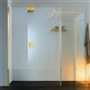 Leroy Merlin Box doccia walk-in Wens, vetro 6 mm, H 200 cm, profilo dorato