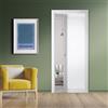 Leroy Merlin Porta interna scorrevole Flap in MDF colore bianco, L 70 x H 210 cm, apertura reversibile