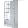 Leroy Merlin Box doccia walk-in Wens, vetro 6 mm, H 200 cm, profilo cromo
