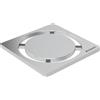 Geberit Griglia per piletta doccia GEBERIT Griglia scarico 8X8 CIRCLE INOX in inox spazzolato H 80 mm L 80 mm