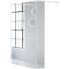 Leroy Merlin Box doccia walk-in Wens, vetro 6 mm, H 200 cm, profilo bianco
