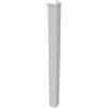 Alba Palo per cancello MAIA in alluminio finitura verniciato Bianco H 250 cm x L 12 cm x P 12 cm