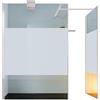 Leroy Merlin Box doccia walk-in Wens, vetro serigrafato 6 mm, H 200 cm, profilo bianco