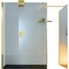 Leroy Merlin Box doccia walk-in Wens, vetro 6 mm, H 200 cm, profilo dorato