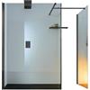 Leroy Merlin Box doccia walk-in Wens, vetro 6 mm, H 200 cm, profilo nero