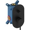 SANYCCES Rubinetto per doccia ad incasso monocomando 2 vie Loop nero SANYCCES