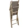 Leroy Merlin Sedia da giardino in acacia con braccioli pieghevole Soho Heritage, seduta in corda beige