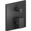 NOBILI Rubinetto per doccia getto laminare cristallino ad incasso monocomando MIA nero opaco NOBILI
