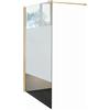 Leroy Merlin Box doccia walk-in Wens, vetro 6 mm, H 200 cm, profilo dorato