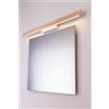 Leroy Merlin Applique LED scandinavo Dora bianco IP44, luce bianco caldo dimmerabile 1050 lumen