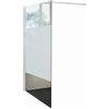 Leroy Merlin Box doccia walk-in Wens, vetro serigrafato 6 mm, H 200 cm, profilo bianco