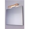 Leroy Merlin Applique LED scandinavo Dora bianco IP44, luce bianco caldo dimmerabile 490 lumen