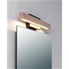 Leroy Merlin Applique LED scandinavo Dora nero IP44, luce bianco caldo dimmerabile 490 lumen