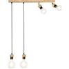 Leroy Merlin Lampadario Industriale Lampadario Industriale Clartina 4x E27 nero paralume nero 4x E27