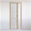 Leroy Merlin Porta interna scorrevole Oxford miele in vetro colore rovere, L 90 x H 210 cm, apertura reversibile