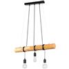 Leroy Merlin Lampadario Industriale Lampadario Industriale Truda 3x E27 marrone paralume nero 3x E27