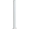 Alba Pilastro completo da fissare 120x120 cancello 9010 in alluminio finitura verniciato Bianco H 205 cm