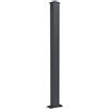 Alba Pilastro completo da fissare 120x120 cancello 7016 in alluminio finitura verniciato Grigio H 205 cm