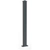 Alba Pilastro completo da fissare 120x120 cancello 7016 in alluminio finitura verniciato Grigio H 175 cm