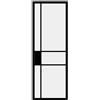 ARTENS Anta per porta scorrevole ARTENS Tamara in alluminio nero, L 86 x H 215 cm spessore 30 mm, apertura reversibile