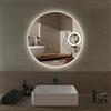 Leroy Merlin Specchio con illuminazione integrata completo di faretto bagno tondo Logos L 80 x H 80 x P 2.5 cm